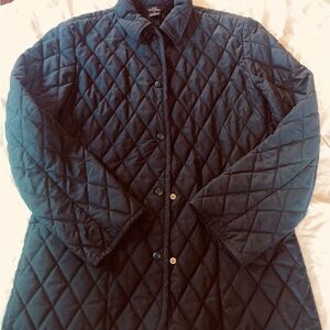 Quilted Black Coat